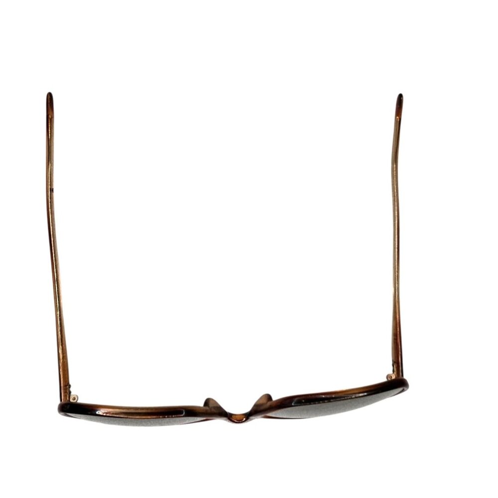 Vtg Tortoiseshell Sunglasses Rectangular Brown It… - image 4